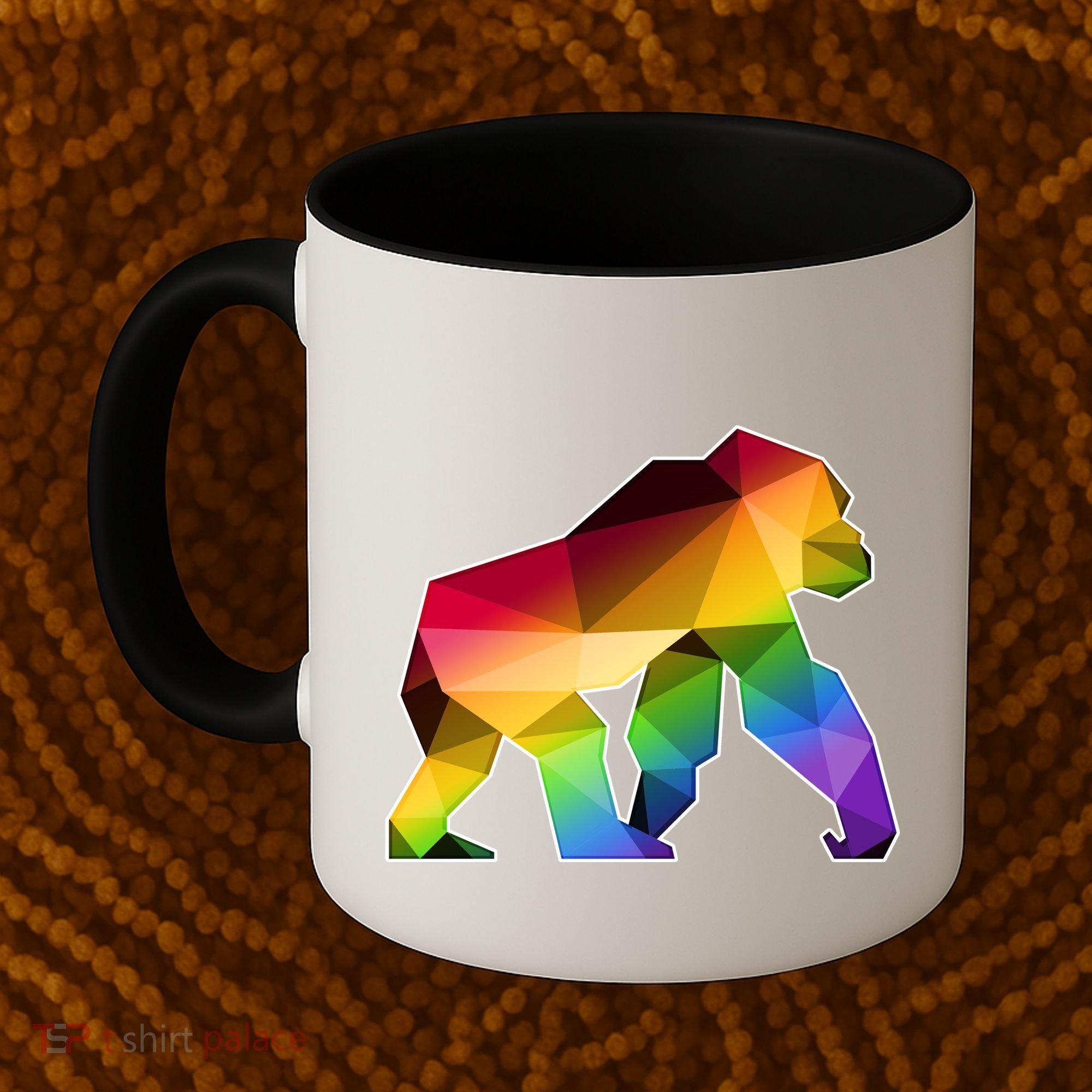 Polygon Crystal Gorilla  Coffee Mug