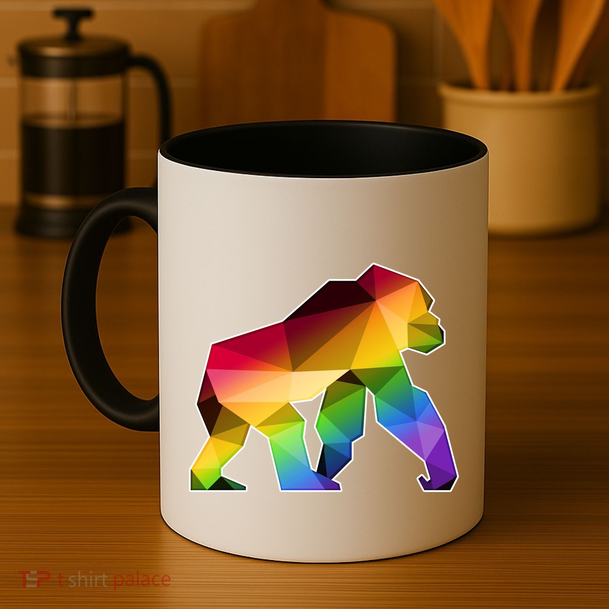 Polygon Crystal Gorilla  Coffee Mug