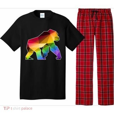 Polygon Crystal Gorilla  Pajama Set