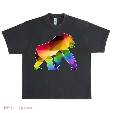 Polygon Crystal Gorilla  Urban Oversized Heavyweight T-Shirt