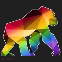 Polygon Crystal Gorilla  Tumbler thumb 3