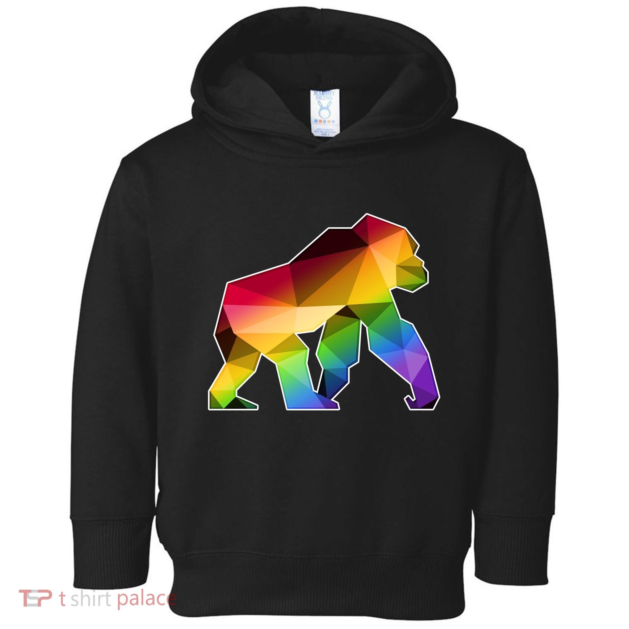 Polygon Crystal Gorilla  Toddler Hoodie