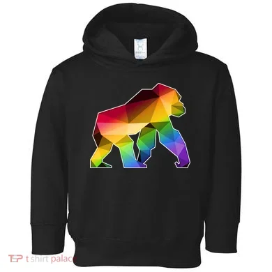 Polygon Crystal Gorilla  Toddler Hoodie