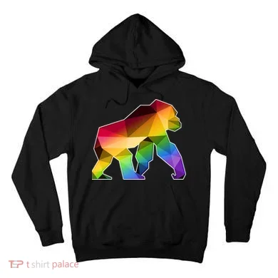Polygon Crystal Gorilla  Tall Hoodie