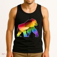 Polygon Crystal Gorilla  Tank Top thumb 3