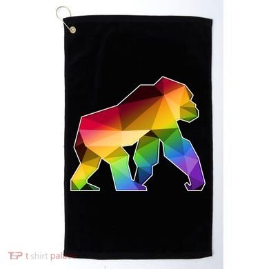 Polygon Crystal Gorilla  Golf Towel