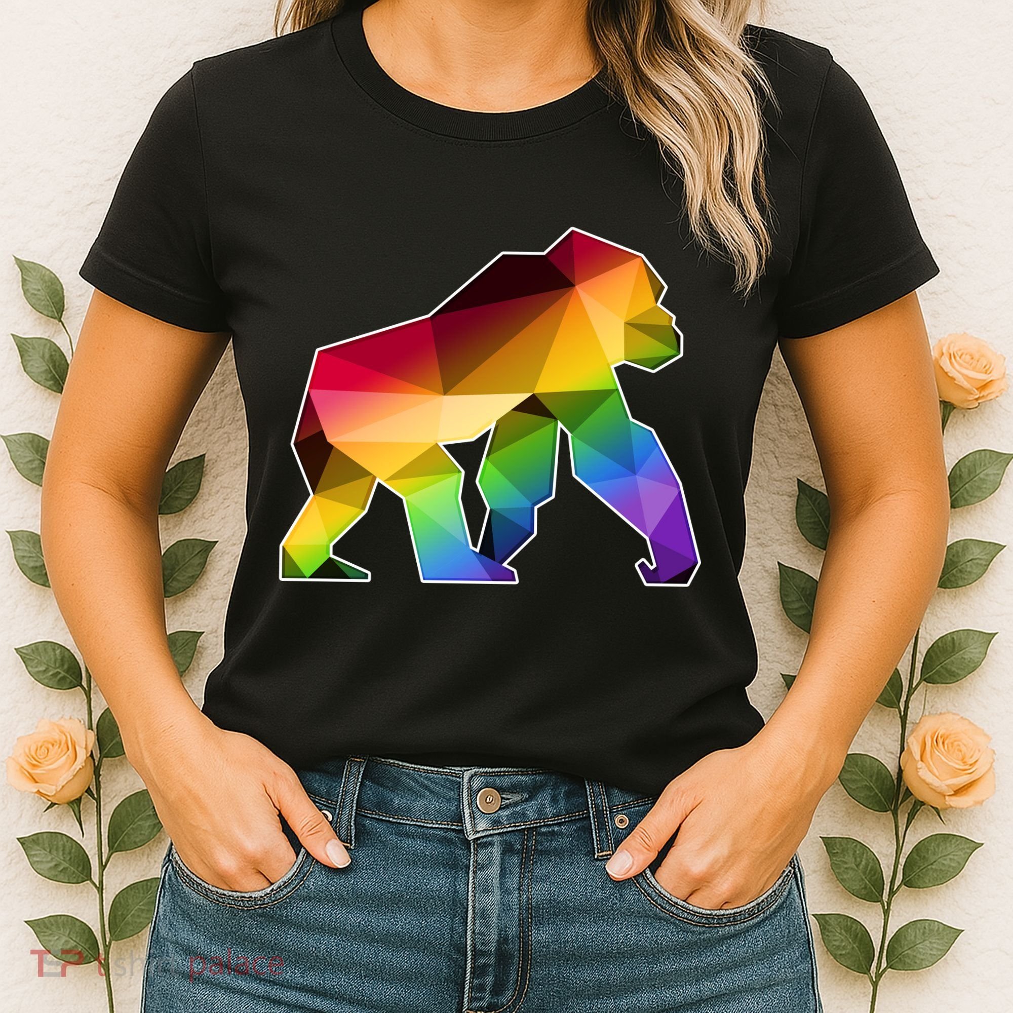 Polygon Crystal Gorilla  Women's T-Shirt