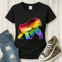 Polygon Crystal Gorilla  Women's T-Shirt thumb 3