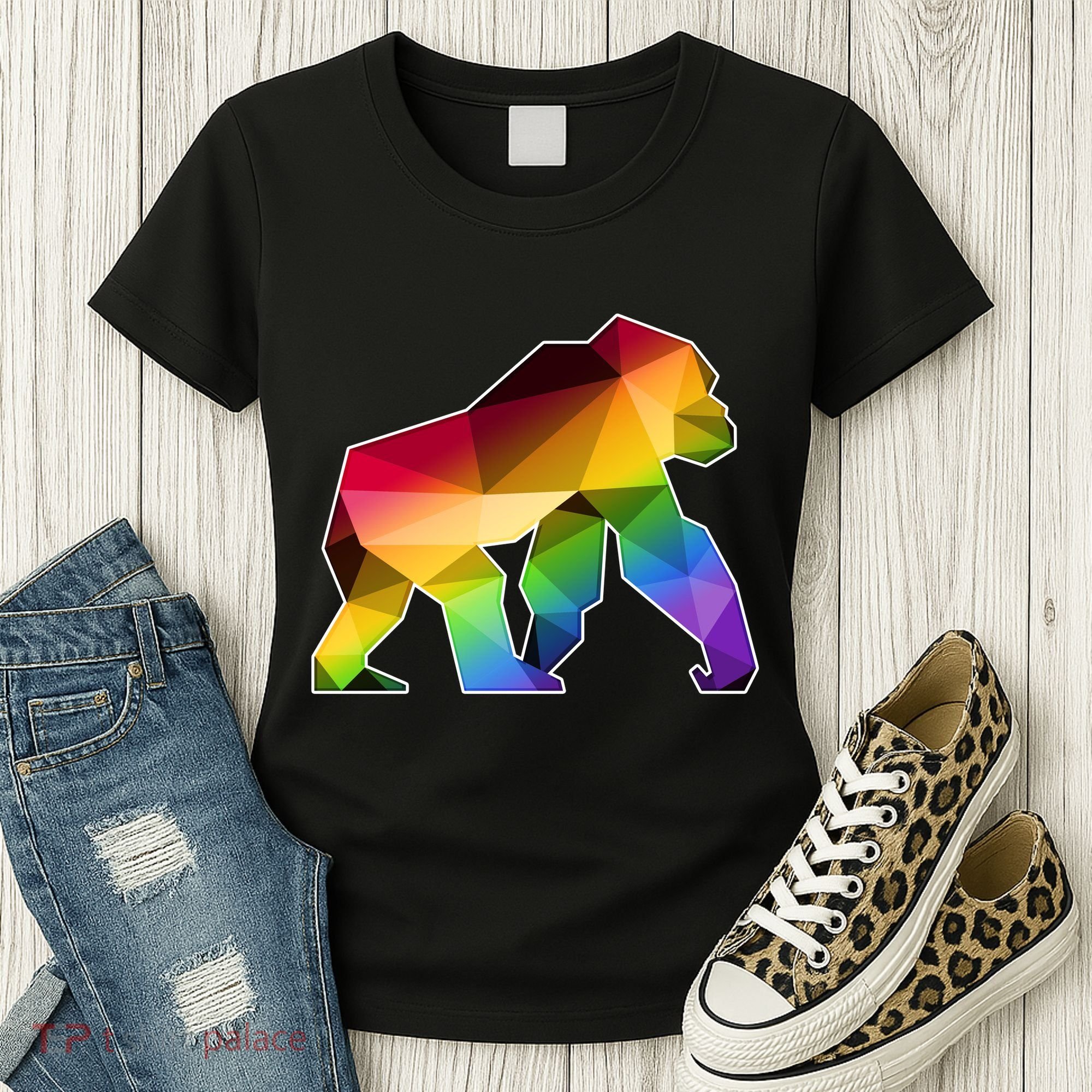 Polygon Crystal Gorilla  Women's T-Shirt