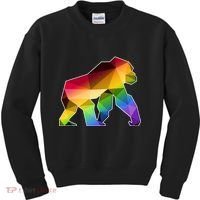 Polygon Crystal Gorilla  Kids Sweatshirt thumb 0