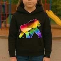 Polygon Crystal Gorilla  Kids Hoodie thumb 3