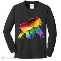 Polygon Crystal Gorilla  Kids Long Sleeve Shirt thumb 0