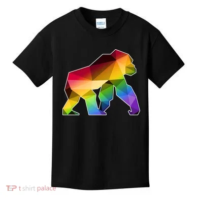 Polygon Crystal Gorilla  Kids T-Shirt