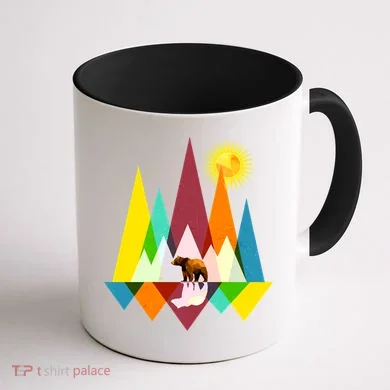Polygon Wilderness Bear Coffee Mug back