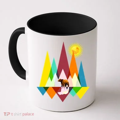 Polygon Wilderness Bear Coffee Mug