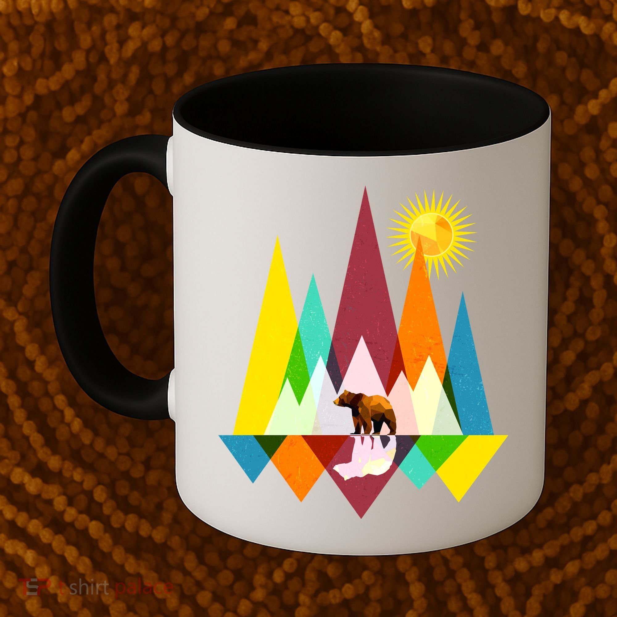 Polygon Wilderness Bear Coffee Mug