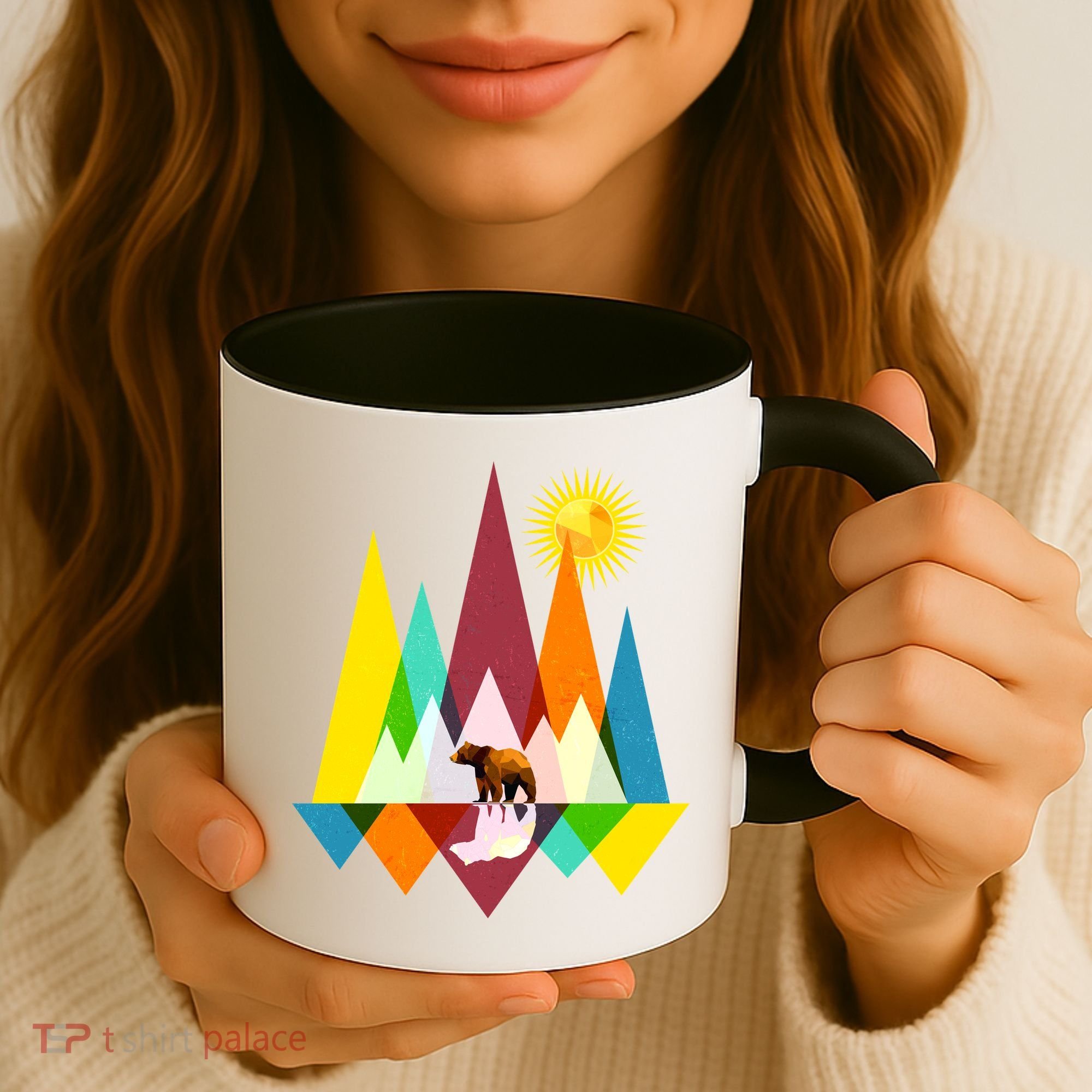 Polygon Wilderness Bear Coffee Mug