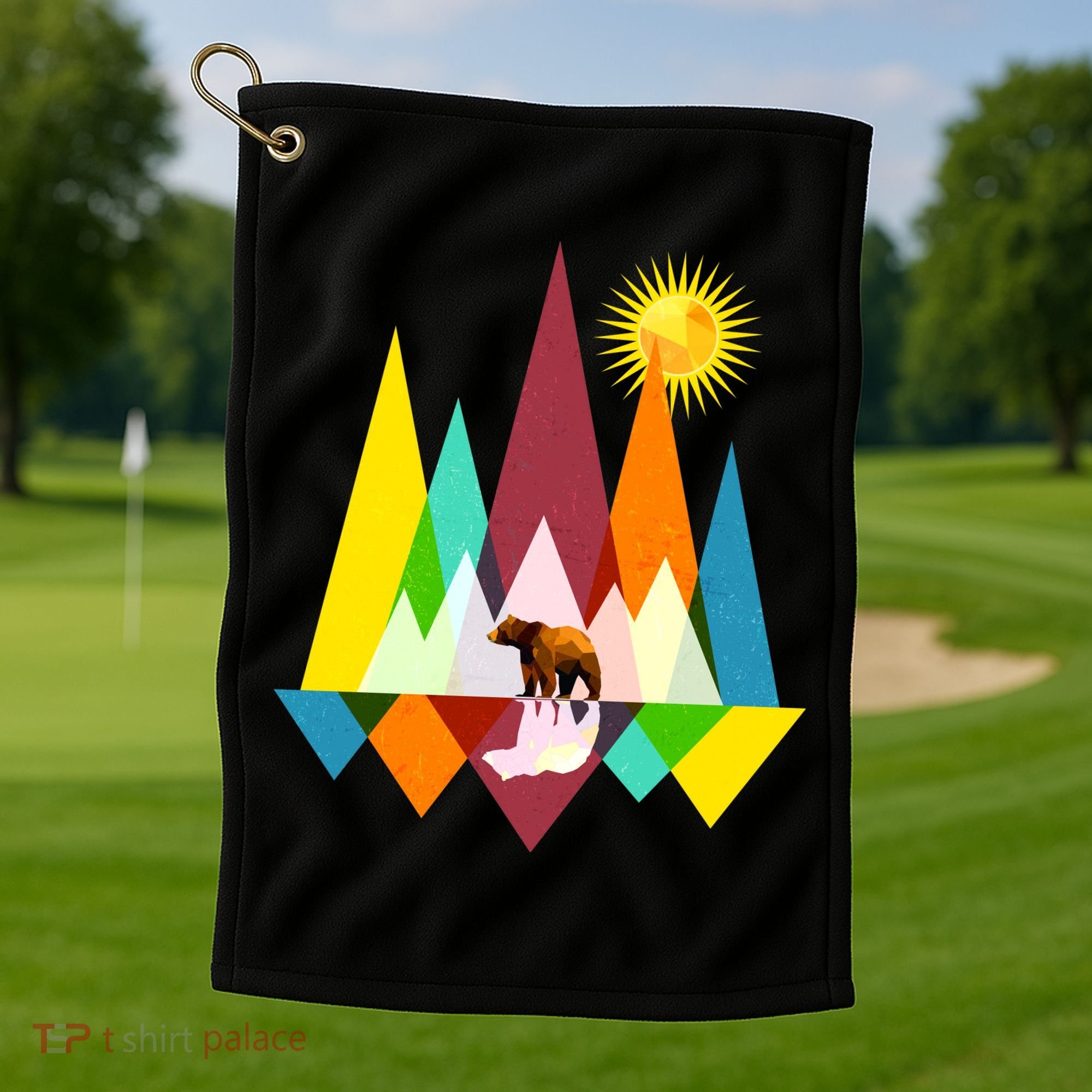 Polygon Wilderness Bear Golf Towel