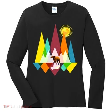 Polygon Wilderness Bear Women's Long Sleeve Shirt