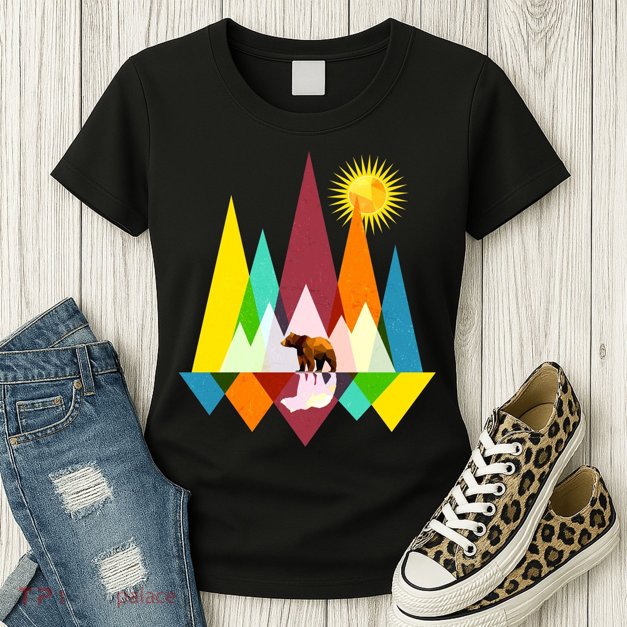 Polygon Wilderness Bear Women's T-Shirt