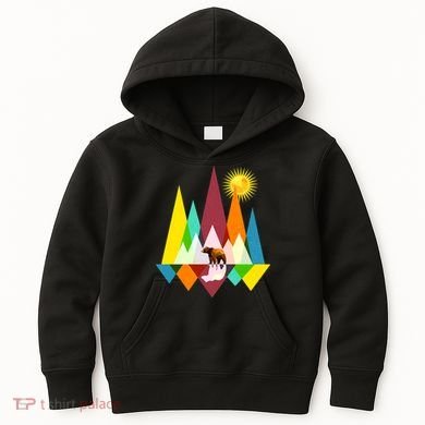 Polygon Wilderness Bear Kids Hoodie
