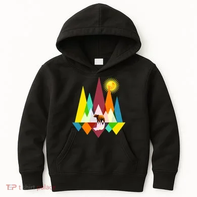 Polygon Wilderness Bear Kids Hoodie