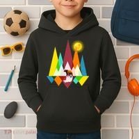 Polygon Wilderness Bear Kids Hoodie thumb 2