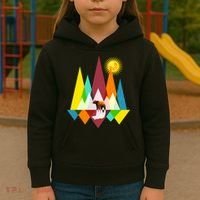 Polygon Wilderness Bear Kids Hoodie thumb 3