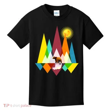 Polygon Wilderness Bear Kids T-Shirt