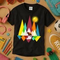 Polygon Wilderness Bear Kids T-Shirt thumb 3