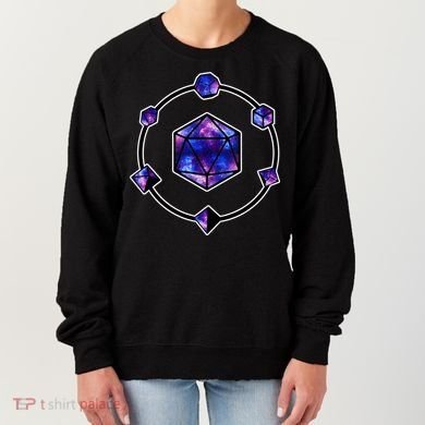 Polyhedral Dice Galaxy Circle Women's Sweatshirt