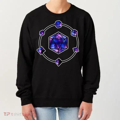 Polyhedral Dice Galaxy Circle Women's Sweatshirt