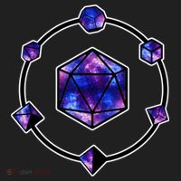 Polyhedral Dice Galaxy Circle Women's Sweatshirt thumb 2