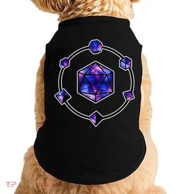 Polyhedral Dice Galaxy Circle Doggie Tank