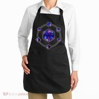 Polyhedral Dice Galaxy Circle Apron thumb 2