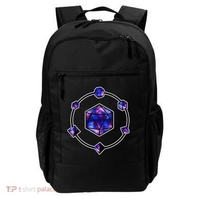 Polyhedral Dice Galaxy Circle Backpack