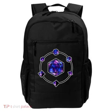 Polyhedral Dice Galaxy Circle Backpack