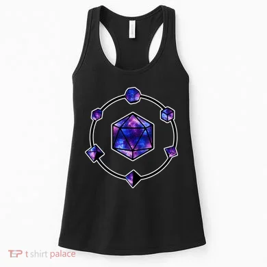 Polyhedral Dice Galaxy Circle Women's Tank Top