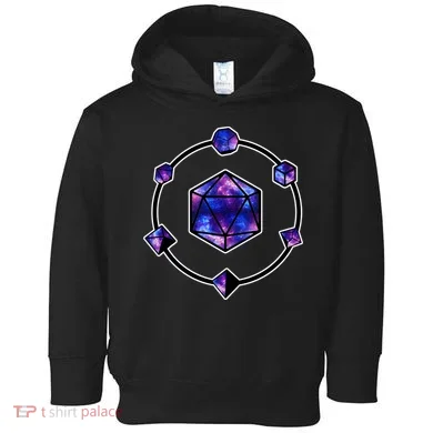 Polyhedral Dice Galaxy Circle Toddler Hoodie