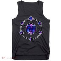 Polyhedral Dice Galaxy Circle Tank Top thumb 0