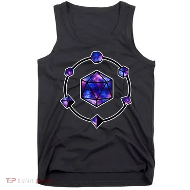 Polyhedral Dice Galaxy Circle Tank Top