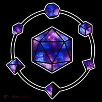 Polyhedral Dice Galaxy Circle Tank Top thumb 6