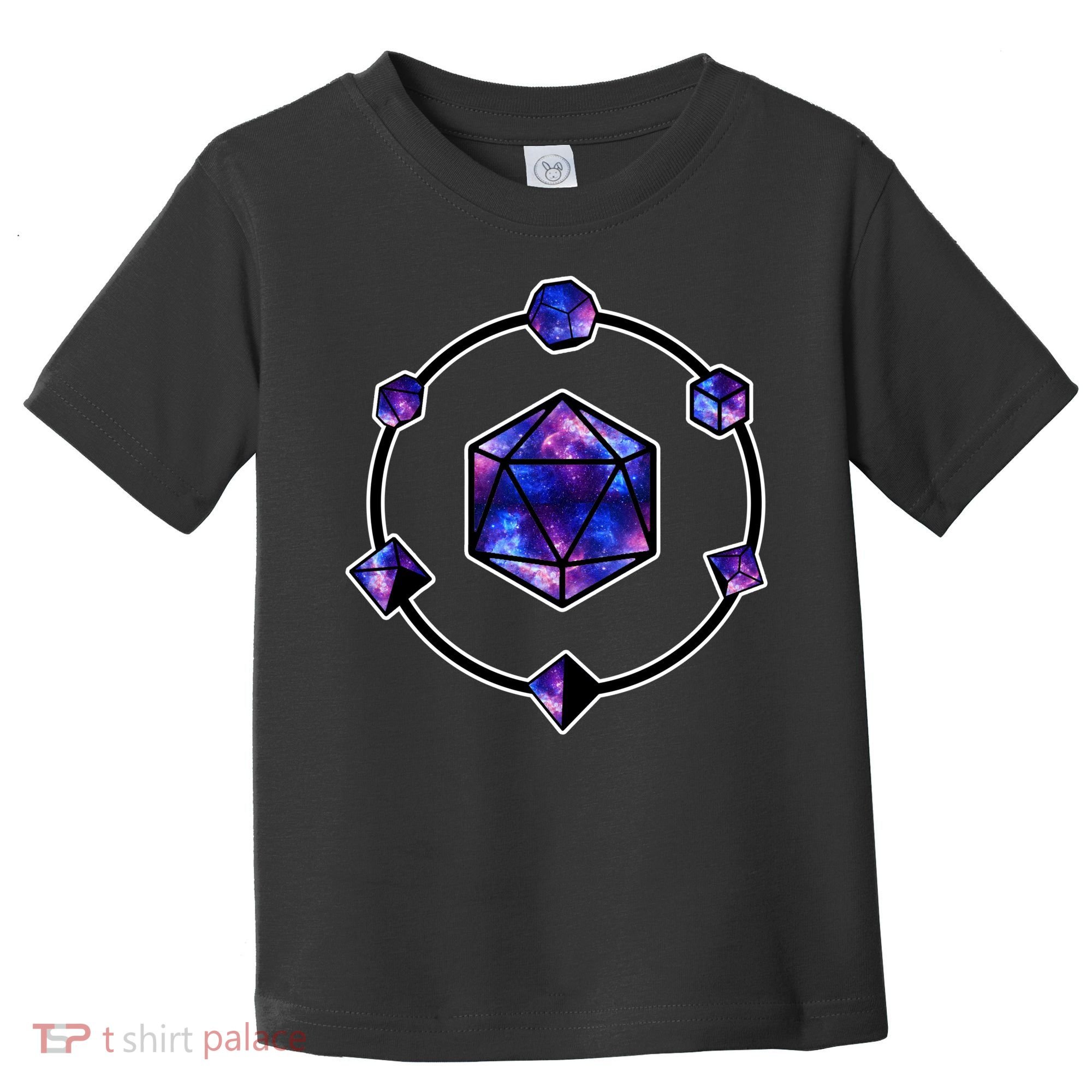 Polyhedral Dice Galaxy Circle Toddler T-Shirt