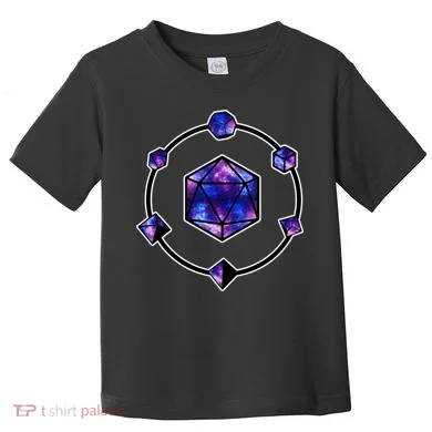 Polyhedral Dice Galaxy Circle Toddler T-Shirt