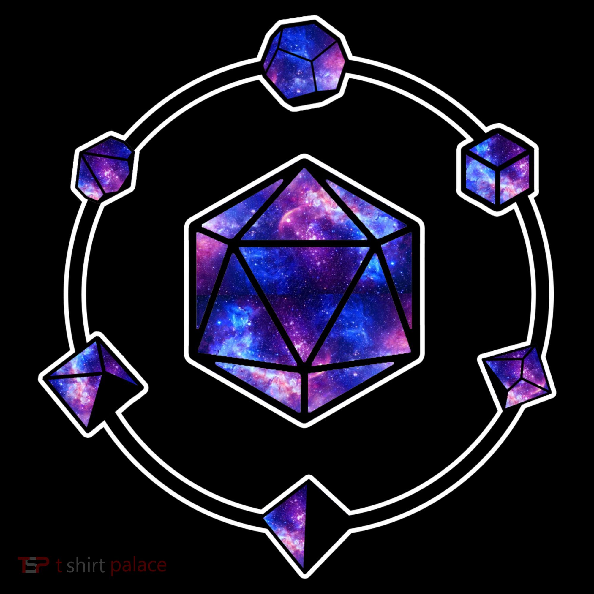 Polyhedral Dice Galaxy Circle Toddler T-Shirt
