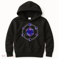 Polyhedral Dice Galaxy Circle Kids Hoodie thumb 0