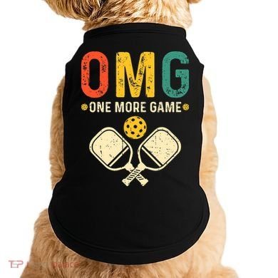 Pickleball One More Game Pickleball Player Doggie Tank