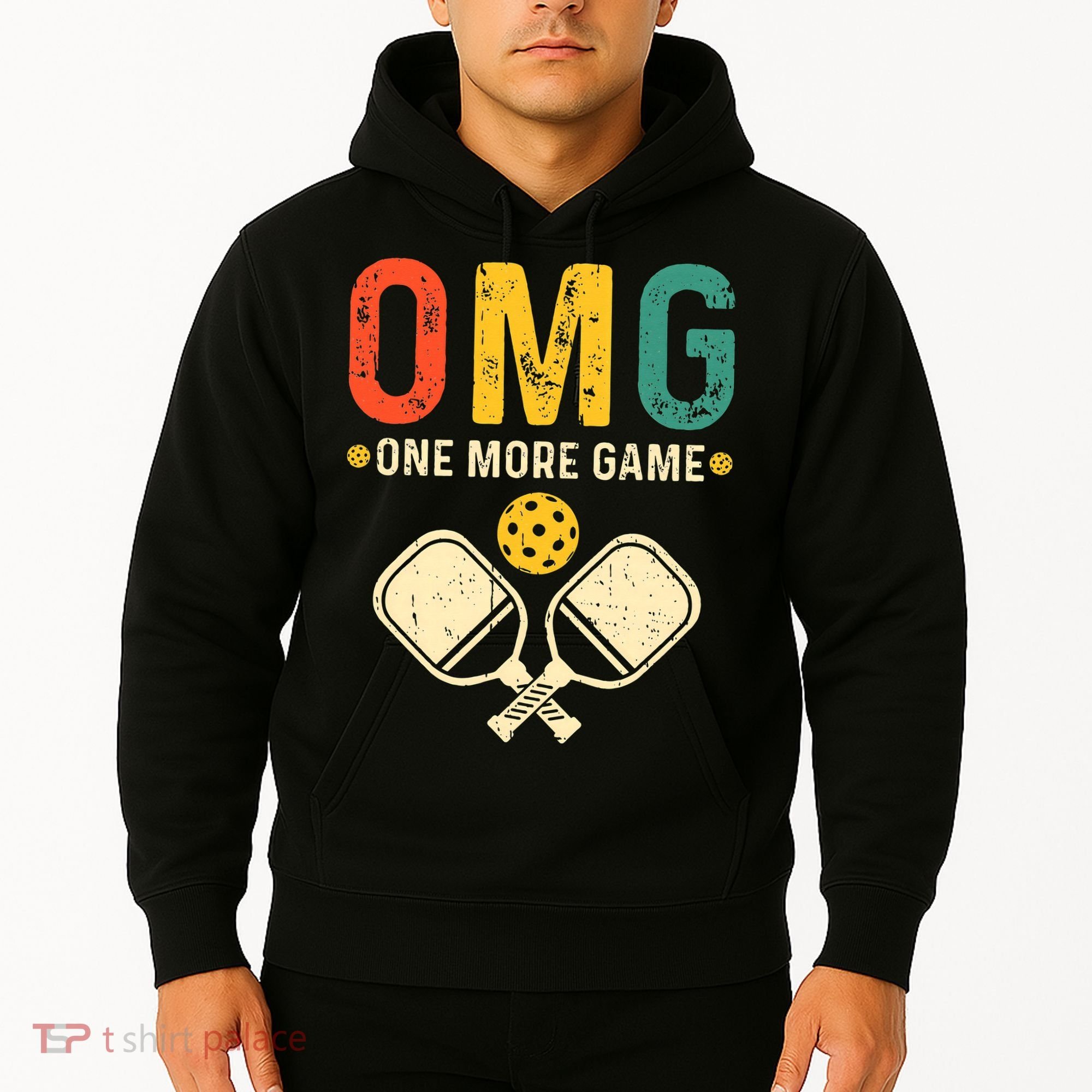 Pickleball One More Game Pickleball Player Hoodie