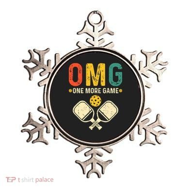 Pickleball One More Game Pickleball Player Ornament