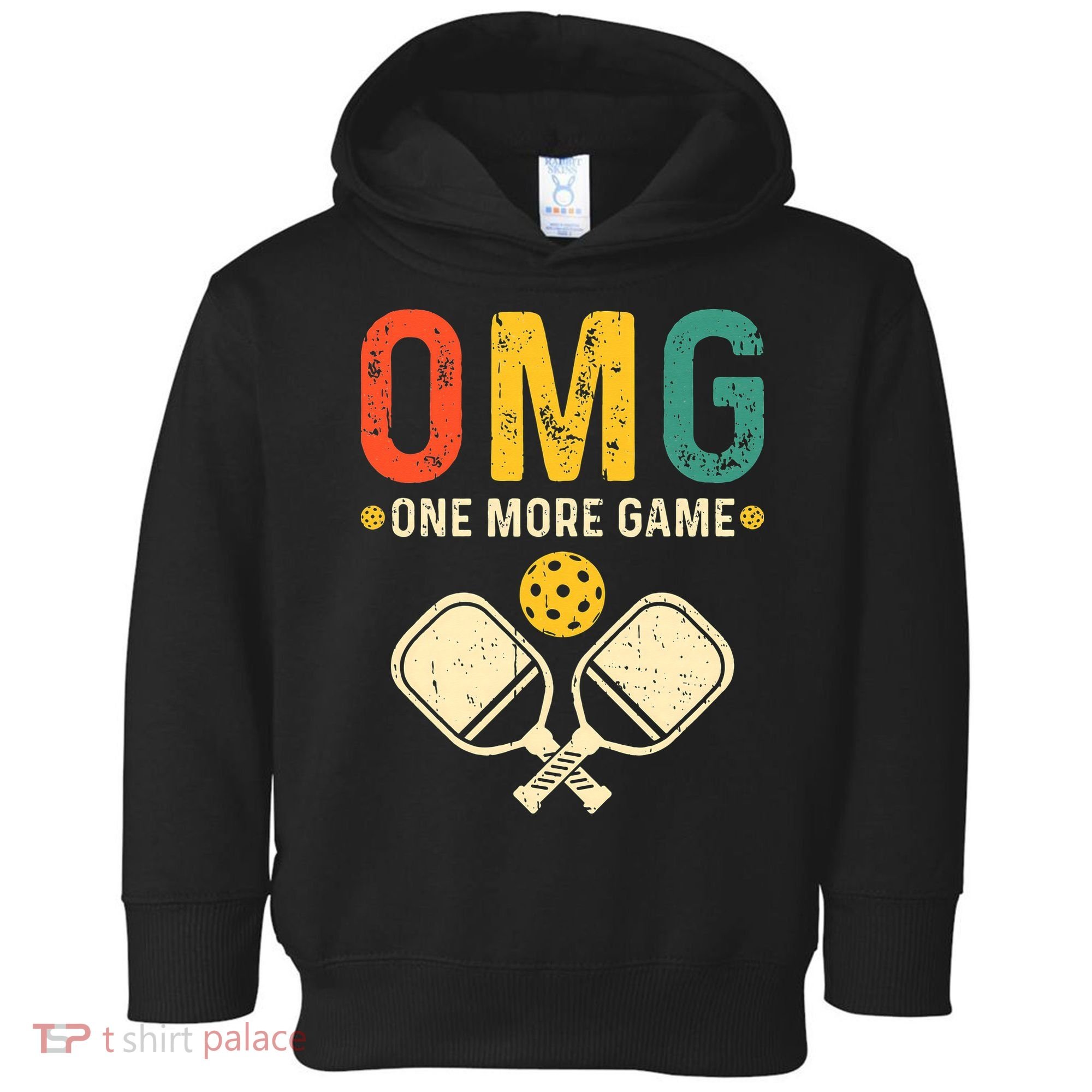 Pickleball One More Game Pickleball Player Toddler Hoodie